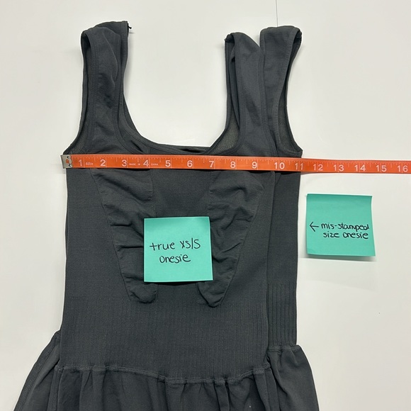 FP Movement Free People Good Karma Flare Onesie Dark Gray M/L NWOT IR - Picture 10 of 14